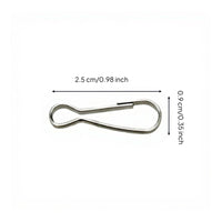 Metal-coated drapery hook, metal organizer accessory, rust-resistant hanging storage, DIY craft, keychain fastener