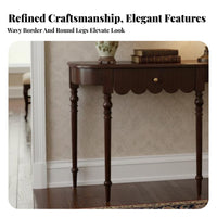 Demilune Console Half-Round Shape Demilune Table Vintage aesthetic areaSaving for Homeowners