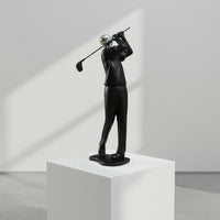 Contemporary Golf Figurine Resin Display Decoration Room Ornament for Office