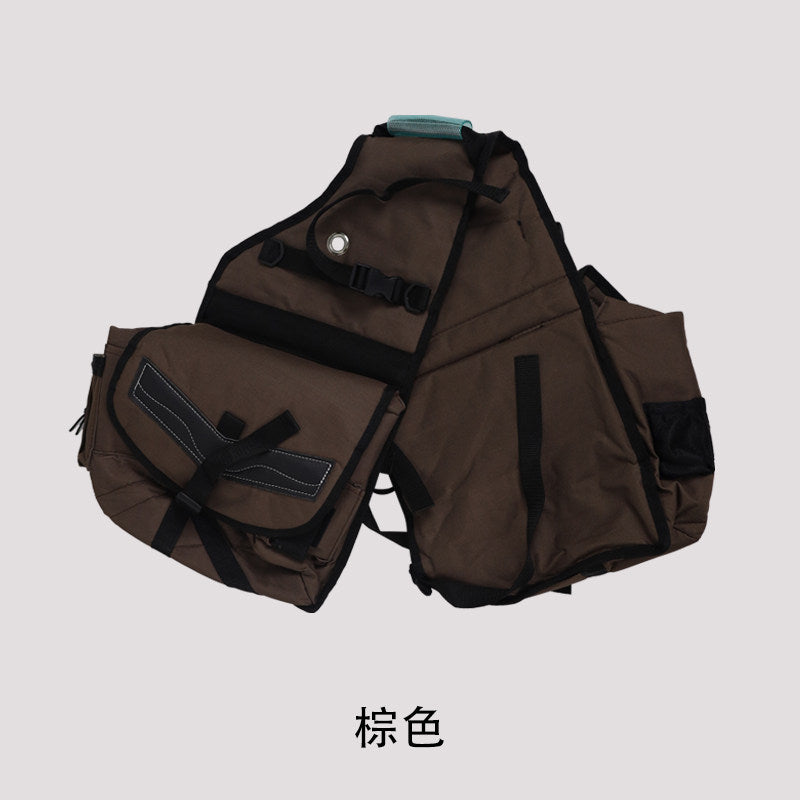帆布马鞍包 轻便耐磨野骑包马鞍配件包马术马具包户外骑马包
