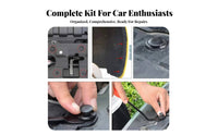 190 Pieces Retainer Clips Universal Fit Car Fasteners Wide Application Wheel Arch Deflector Guard Clips for Mechanics, DIY Enthusiasts
