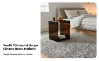 Transparent doublelevel Side Table Minimalist design 2-Tier Transparent Table