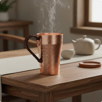 Thick Copper Drinking Cup Handcrafted Drinkware Vintage Style Drink Container for Restaurant