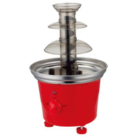 Three-Tier Stainless Steel Chocolate Fountain with Fruit Tray, 120V EU Plug, Black