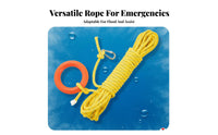 Highly Buoyant Floating Life Saving Rope High Strength Water Rescue Throw Line Long-Lasting Material for Boaters, Flood Control, Boating