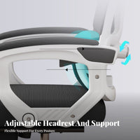 Ergonomic Recliner with Footrest Height Adjustable for Studying