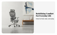 Ergonomic Computer Chair Adjustable Height Rolling Mesh Seat Rocking Function