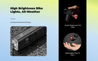 Bike Light Set: brake sensor, USB