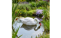 Realistic Floating Swan Lifelike Swan Decoy Weatherproof Pond Decoration Sturdy for Gardeners, Patio