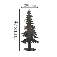 Wrought Iron Christmas Tree Black Holiday Decor Rustic Farmhouse