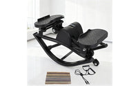 Lateral Stepper Compact Stepper with Resistance Bands Electronic Step Machine for Beginners, Apartment
