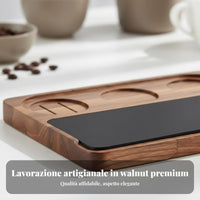 Wooden Espresso Tamping Station Universal Fit 51-58mm Espresso Tamping Station