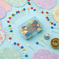 Textile Positioning Pins Multi-Color Decorative Head Pins for Crafters