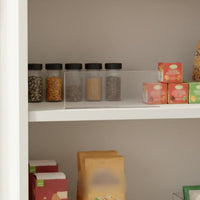 10 Pieces Clear Shelf Divider L-Shaped Shelf Barrier Space-Saving