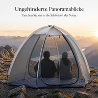 Outdoor Camping 6-Sided Anti-Mosquito Garden House Transparent Tent for Multiple People
