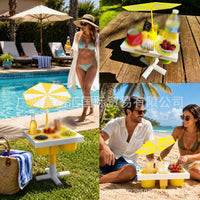 跨境新品 Beach Table Outdoor Tray 无沙便携式沙滩桌户外托盘