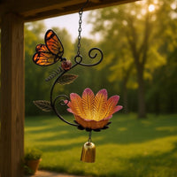 Hanging Bird Feeder Foliage Accents Garden Ornament Decorative