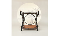 Bamboo Display Rack Antique-Influenced Tea Table Rack Open-Frame Tea Organizer for Collectors