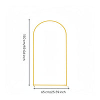 Gold Metal Arch Frame Decorative Wedding Arch Frame Easy Assembly for Events