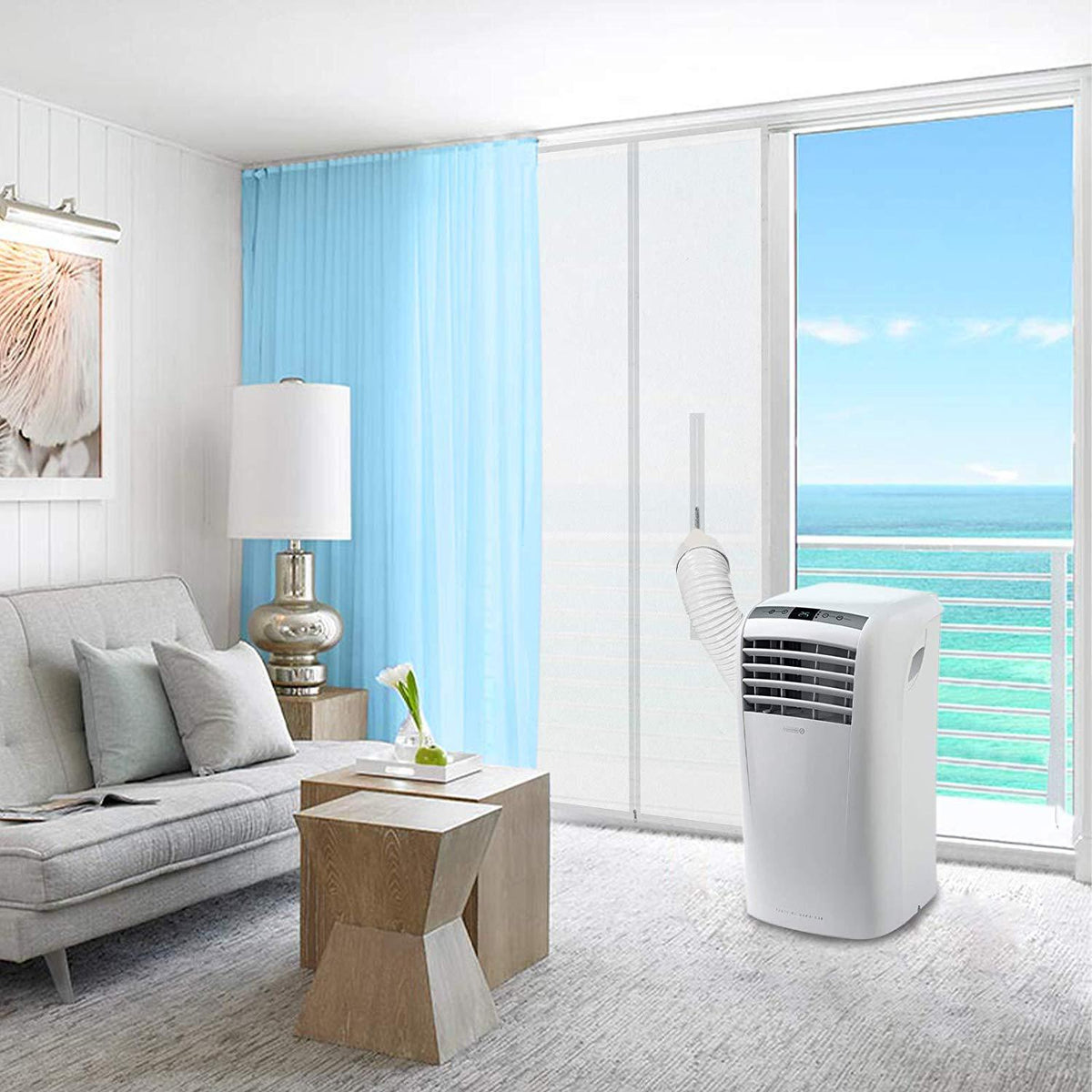 Portable Air Conditioner Sliding Door Seal Cloth with Zipper