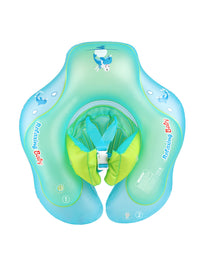 Inflatable Baby Swim Ring with Canopy and Anti-Slip Seat