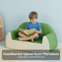 3 Pieces Reconfigurable Literacy Corner Furniture Soft and Safe kids' Sofa Set Easy to Clean Inspires Creativity for Toddlers