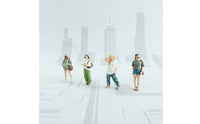 4 Pieces Painted Miniature Figure Detailed Scale Model Figure Vibrant Toy Compact for Collectors
