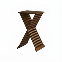 Folding Wooden Lounger Foldable Design Outdoor Furniture Space-Saving for Adults