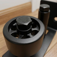 Barn Door Anti Tilt Device Powder Coated Bottom Roller Guide Easy to Install