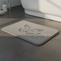 Absorbent Non-Slip Bathroom Mat for Toilet, Shower, and Vanity Areas