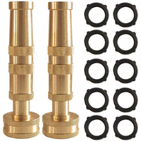 2 Pieces Hose Nozzle with Washers High Pressure for Outdoor Cleaning