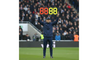 Double-Sided Substitution Board Glow-in-the-Dark Soccer Substitution Board Metal Frame Scoreboard for School Field