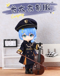 ob11娃衣 制服大衣套装p10 UFDOLL P9素体gsc粘土人bjd娃12分娃衣