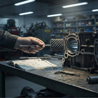 Ball Head Polishing Brush Long Handle Cylinder Bore Cleaning Brush Rust Resistant Metalworking Tool for Engine Repair