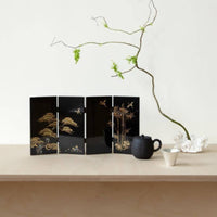 Chinese Folding Screen Foldable Mini Folding Screen Gift Idea for Study Room