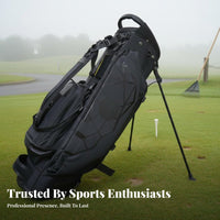 Golf Stand Bag Portable Golf Carry Bag with Stand Triangular Stability Athletic Gear for Golfers, Driving Range