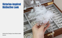 Victorian Hair Accessory, Alabaster Lace Feather Tassel Headpiece, Elegant Princess Design for Women