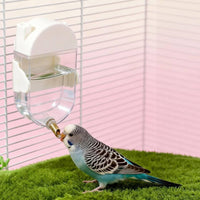 Leak-Resistant Parrot Water Feeder Easy to Install Automatic Bird Water Dispenser Construction Cage Waterer for Parrots, Pigeons