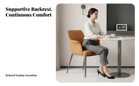 Upholstered Armchair Sturdy Frame Upholstered Scoop Chair Easy to Clean