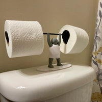 跨境爆品Toilet Paper Holder 3D打印举重小人浴室纸巾架大量现货