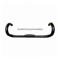 Black Road Bike Drop Handlebar Matte Finish 31.8 Mm Drop Handlebar Single-Piece Round Tube