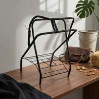 Tack Storage Rack Wire Base Horse Saddle Holder Unobstructed Frame