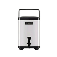 Beverage Dispenser with Thermometer Countertop Beverage Dispenser with Faucet Hot and Cold Container for Breakfast Counters