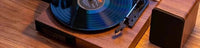 Multifunctional Vintage Turntable with Bluetooth Speaker and USB Playback