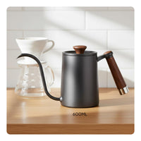 600 Ml Pour over Coffee Kettle Wood Handle Gooseneck Coffee Kettle Thin Spout