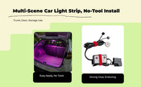 Cordless Car Door Light, RGB Motion Sensor, Waterproof