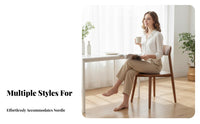 Upholstered Seat Wooden Chair Nordic design Kitchen Seating Minimalist Aesthetic Ergonomic for Design lovers, Families