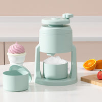 Hand Crank Snow Cone Machine Easy to Clean Household Shaved Ice Maker for Home