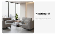 Simple Design Steel Frame Coffee Table Minimalist aesthetic Reception Furniture Modern Aesthetic Business Interior adaptable Use for Office Managers, Homeowners, Apartment Dwellers, Waiting Room, Small Spaces