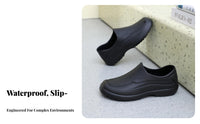 EVA Non-Slip Boots Harsh-Substance-Resistant-Resistant High-Top Waterproof Boots Kitchen Water Shoes for Food Processing Workers, Rainy Days, Farms